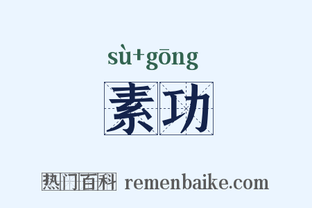 素功是什么意思的图片